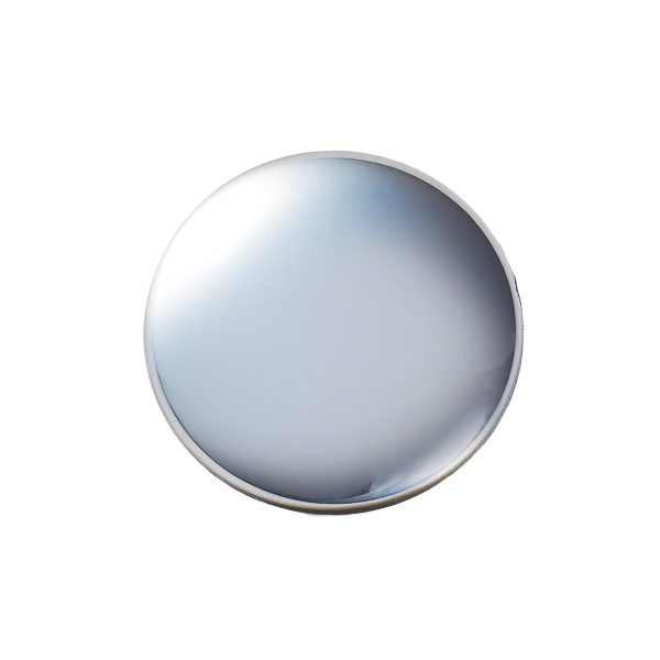Silver Metallic Smooth Dome Gift Box Closure