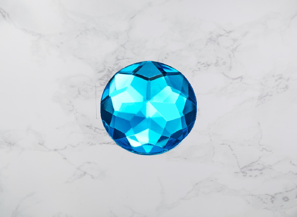 Blue Tourmaline Gemstone Gift Box Closure