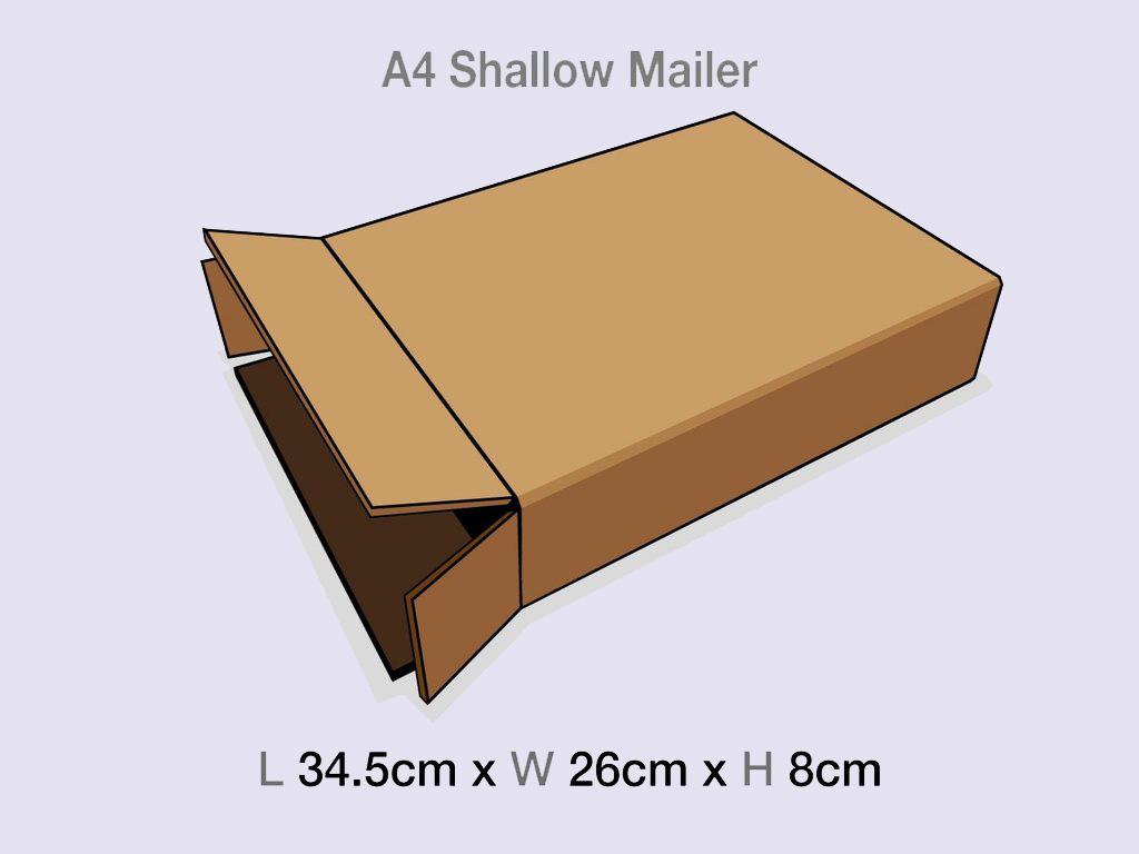 A4 Shallow Gift Box Mailing Cartons