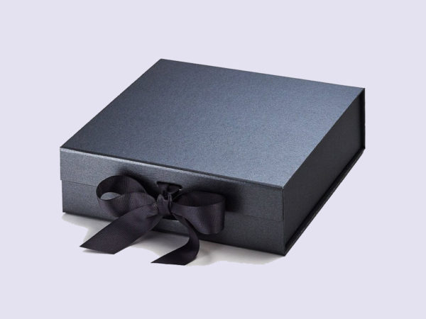 Pewter Medium Gift Boxes with changeable ribbon