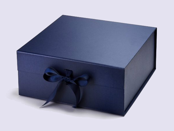 Navy Blue XL Deep Gift Boxes with changeable ribbon