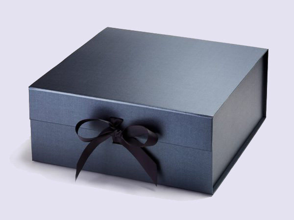 Pewter XL Deep Gift Boxes with changeable ribbon