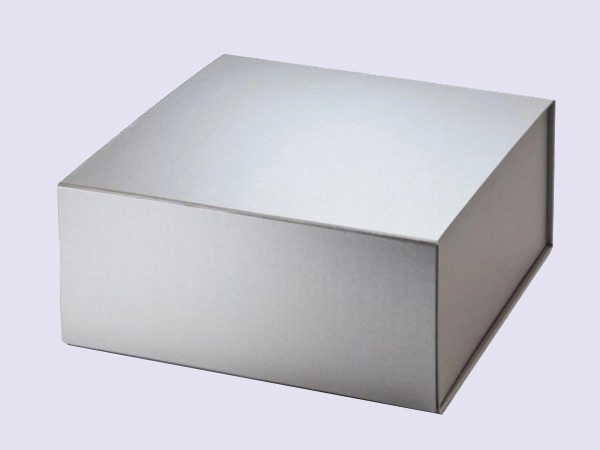 Silver XL Deep Gift Boxes no ribbon