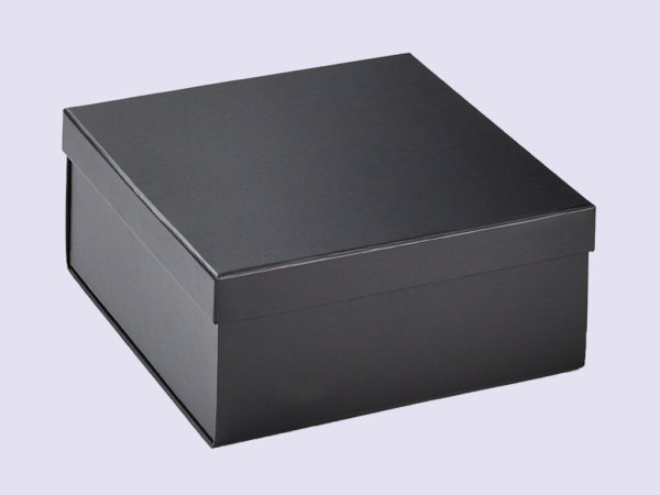 Black Medium Lift Off Lid Folding Gift Boxes