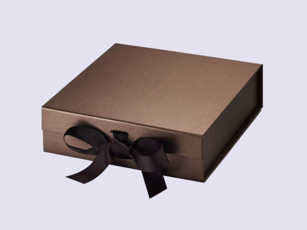 Bronze Medium Gift Boxes with changeable ribbon