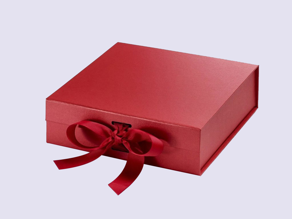 Red Medium Gift Boxes with changeable ribbon