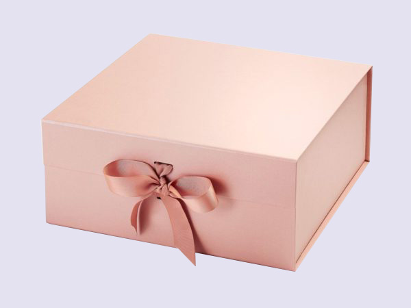 Rose Gold XL Deep Gift Boxes with changeable ribbon